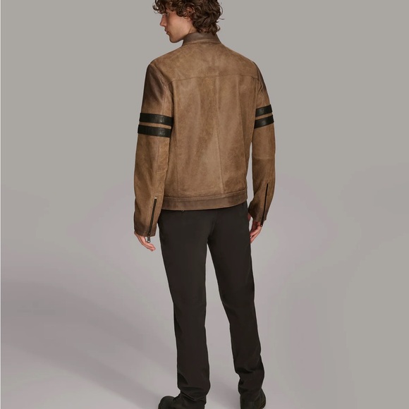 Wilsons Leather Aiden Color Blocked Racer Jacket - Picture 11 of 13